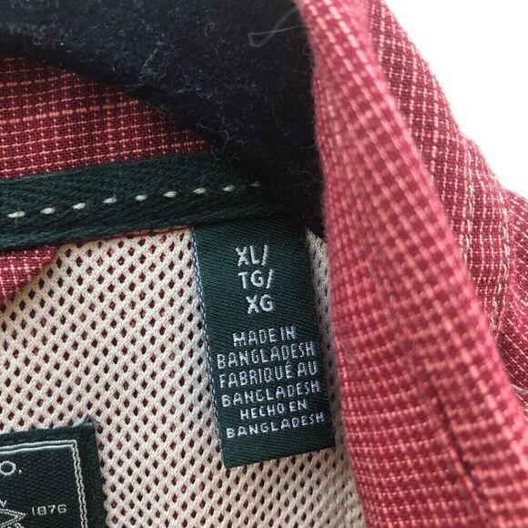 G.H. Bass & Co Size Extra Large (XL) Short Sleeve Red Button - Picture 5 of 5